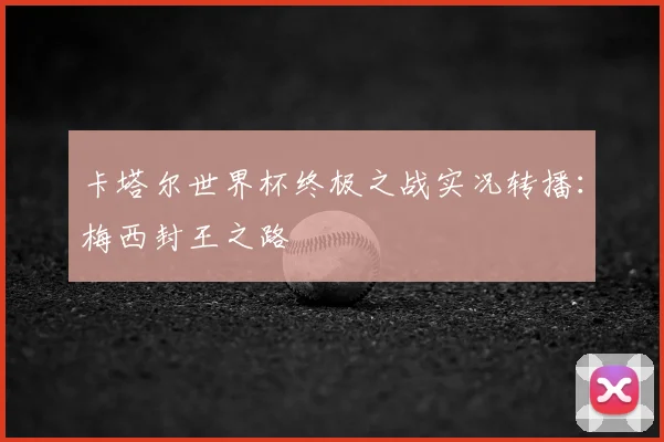 卡塔尔世界杯终极之战实况转播：梅西封王之路